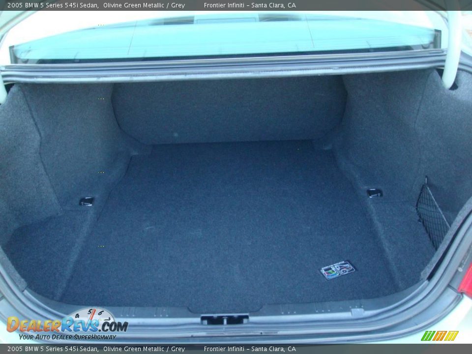 2005 BMW 5 Series 545i Sedan Olivine Green Metallic / Grey Photo #31