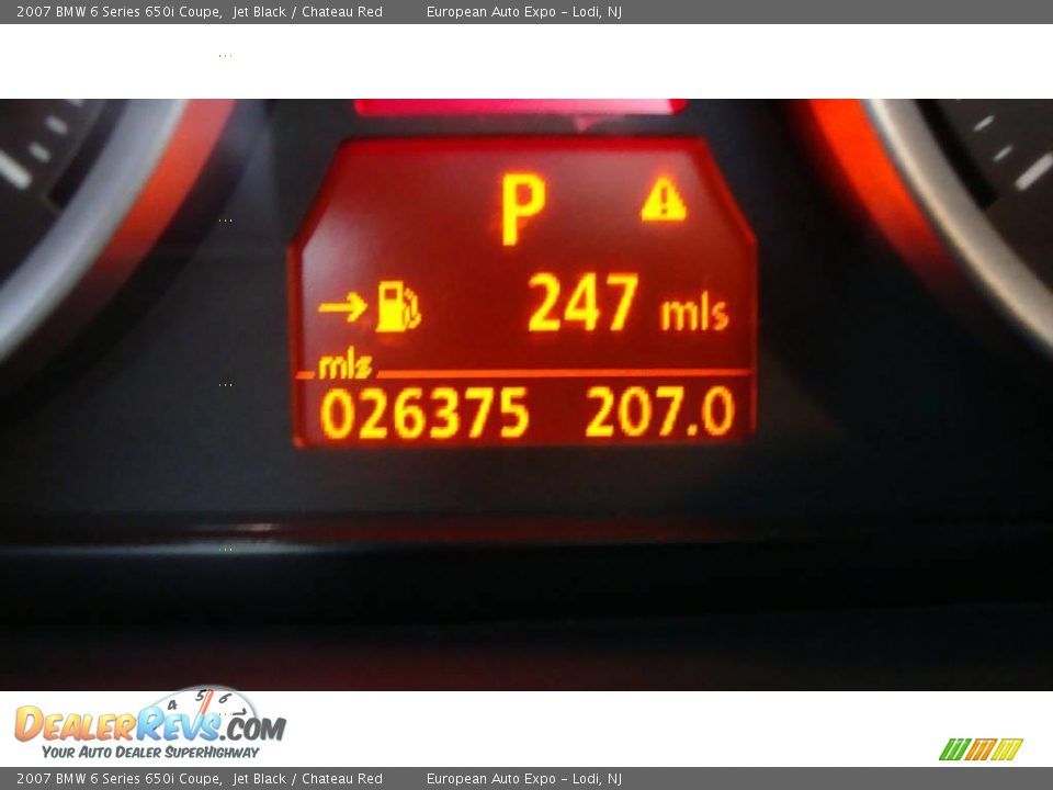 2007 BMW 6 Series 650i Coupe Jet Black / Chateau Red Photo #18