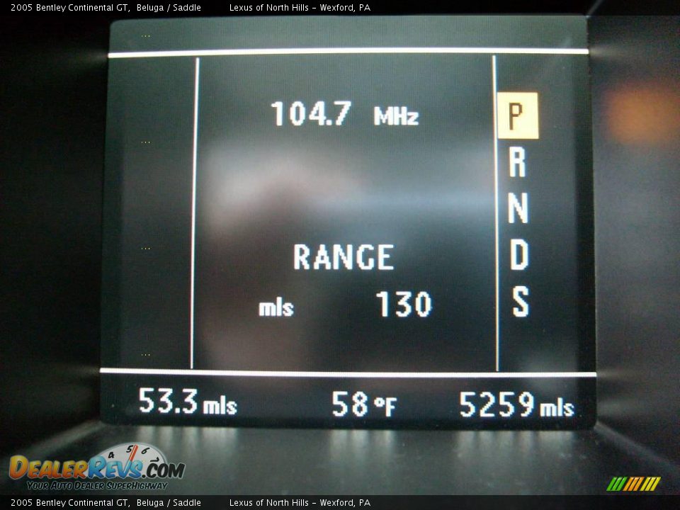 2005 Bentley Continental GT Beluga / Saddle Photo #30