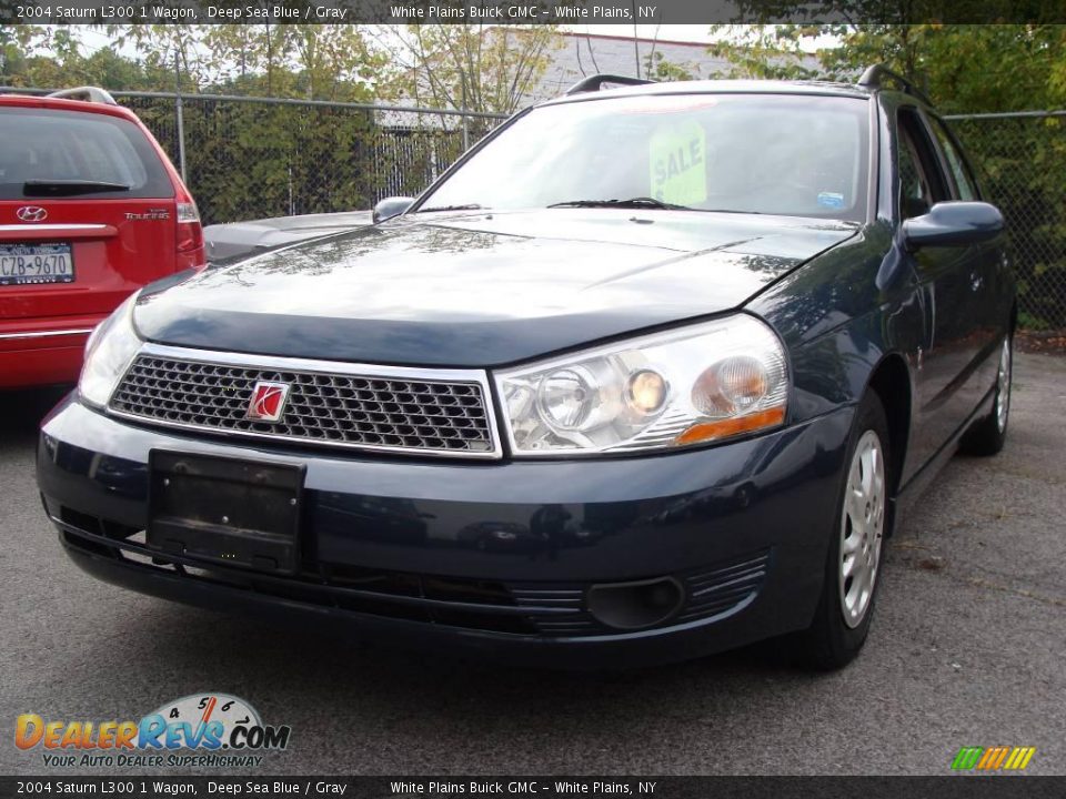 2004 Saturn L300 1 Wagon Deep Sea Blue / Gray Photo #1