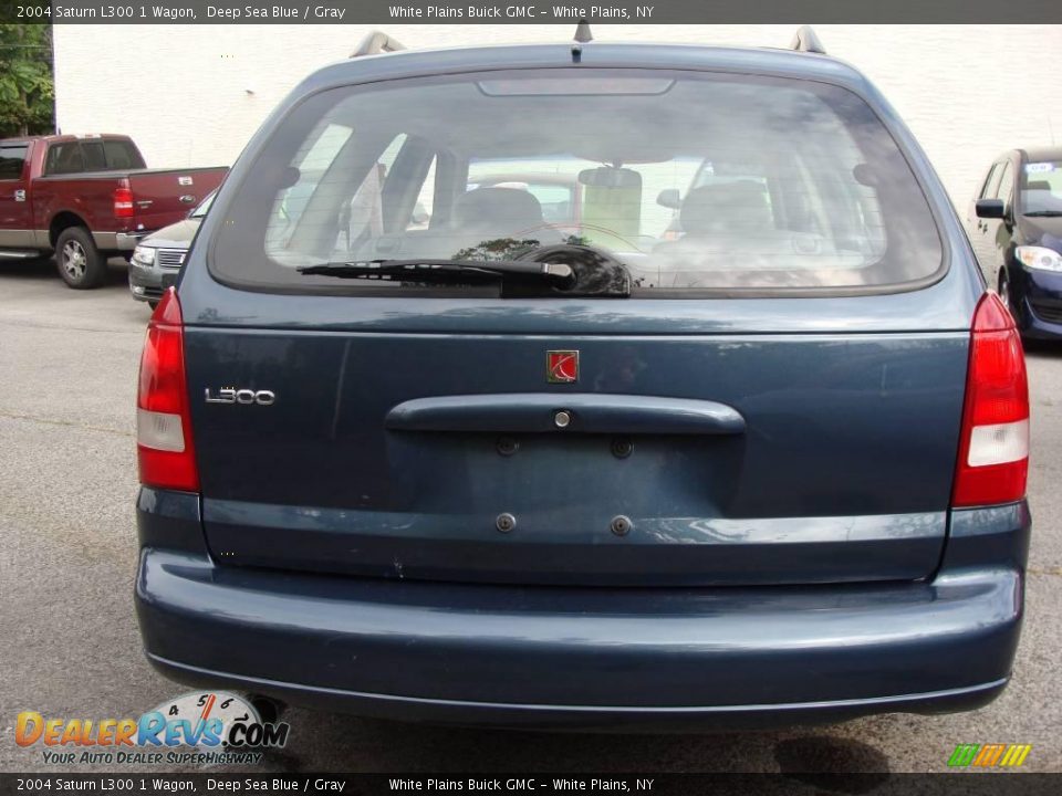 2004 Saturn L300 1 Wagon Deep Sea Blue / Gray Photo #5