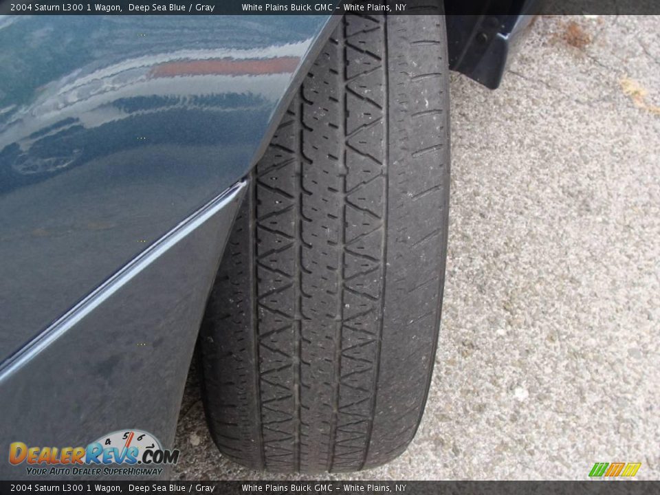 2004 Saturn L300 1 Wagon Deep Sea Blue / Gray Photo #9
