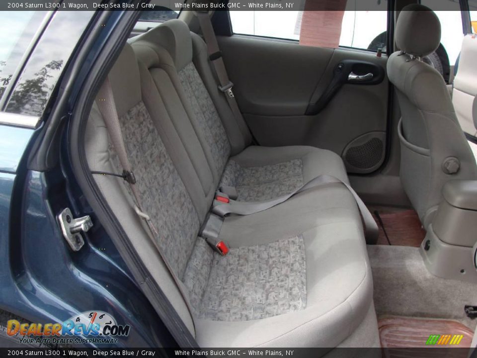 2004 Saturn L300 1 Wagon Deep Sea Blue / Gray Photo #16