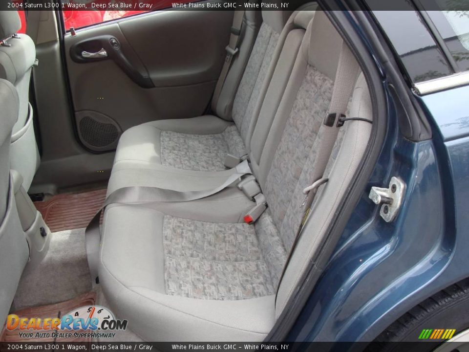 2004 Saturn L300 1 Wagon Deep Sea Blue / Gray Photo #17