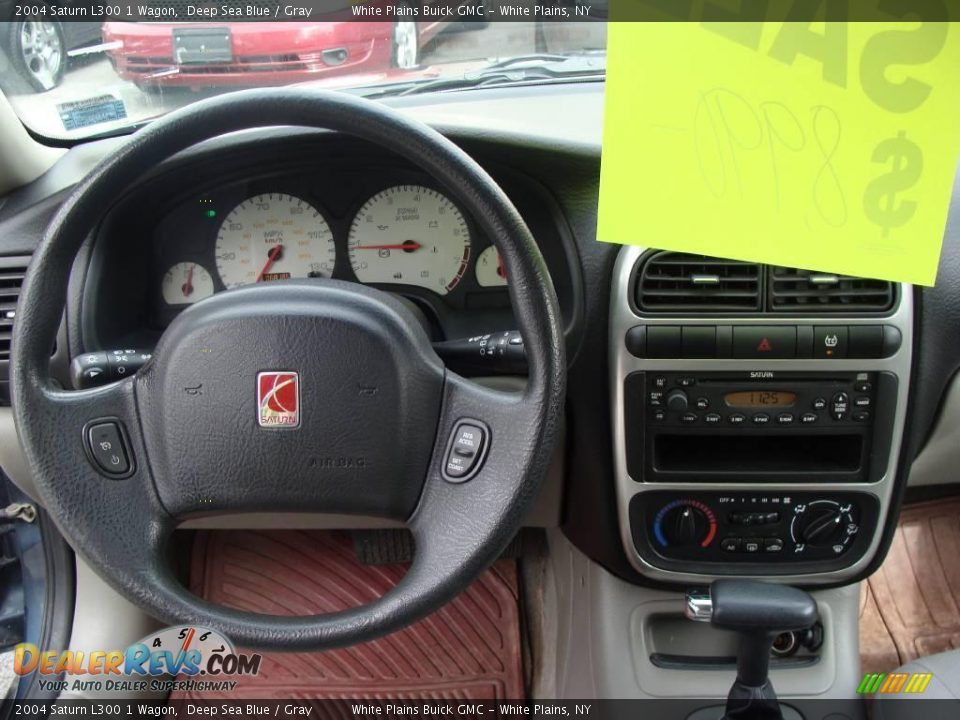 2004 Saturn L300 1 Wagon Deep Sea Blue / Gray Photo #18