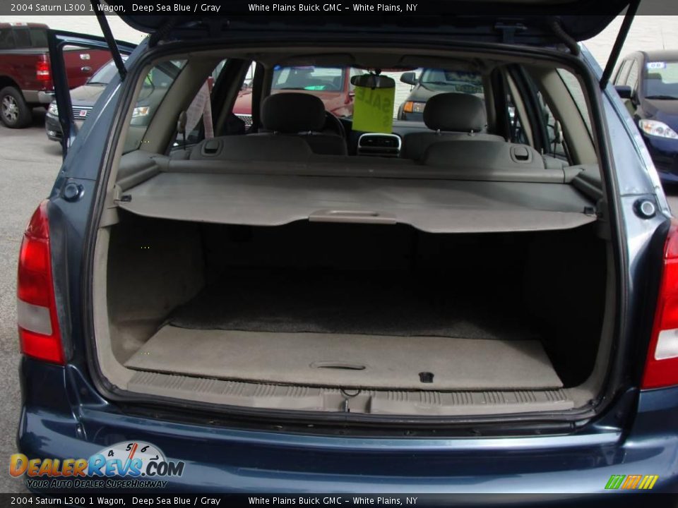 2004 Saturn L300 1 Wagon Deep Sea Blue / Gray Photo #26