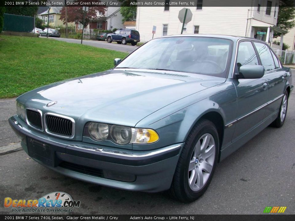 2001 BMW 7 Series 740iL Sedan Glacier Green Metallic / Grey Photo #1