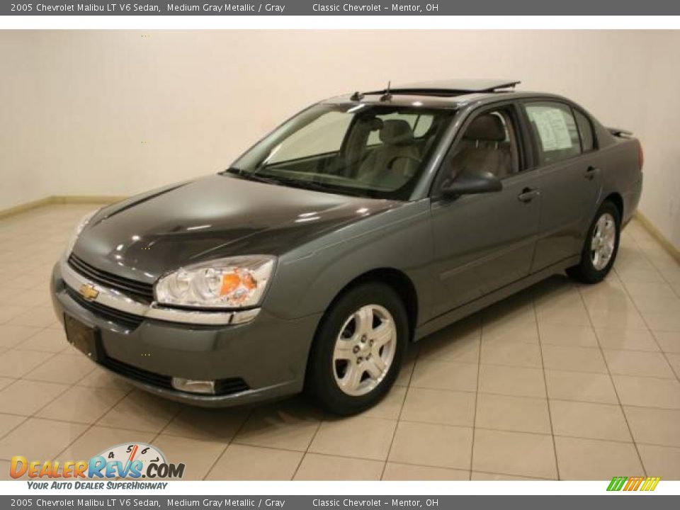 2005 Chevrolet Malibu LT V6 Sedan Medium Gray Metallic / Gray Photo #3