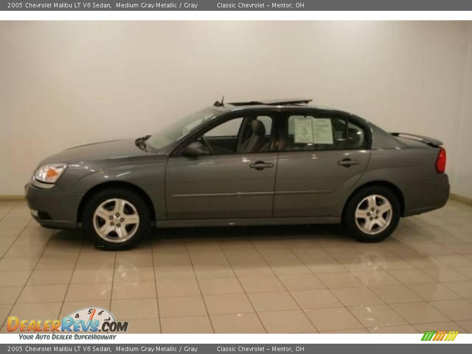 2005 Chevrolet Malibu LT V6 Sedan Medium Gray Metallic / Gray Photo #4