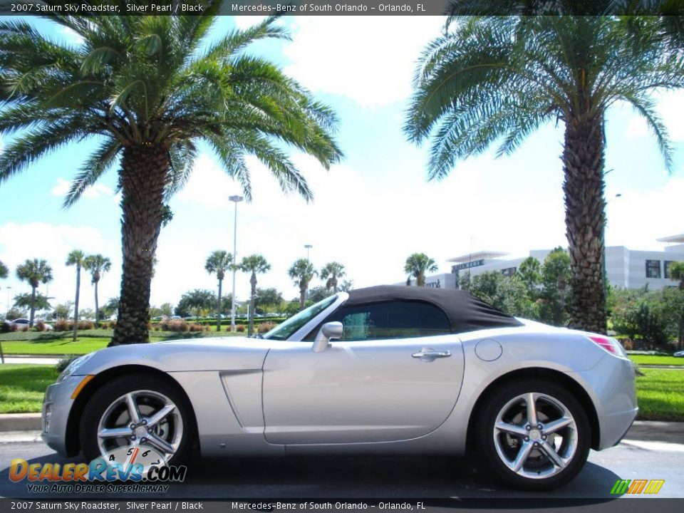 2007 Saturn Sky Roadster Silver Pearl / Black Photo #1