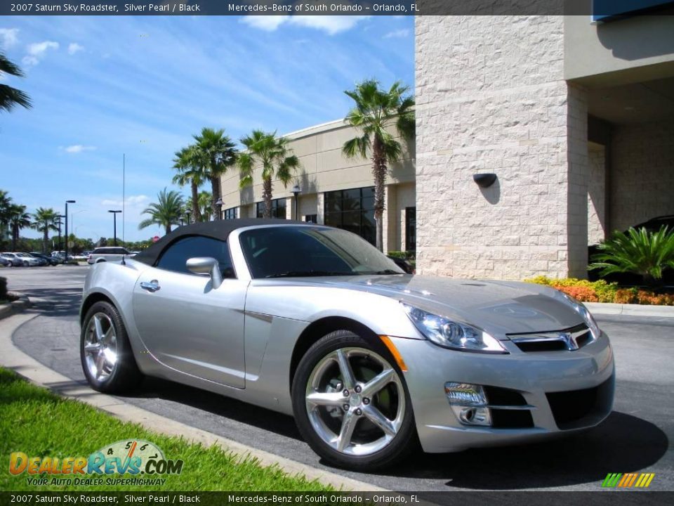 2007 Saturn Sky Roadster Silver Pearl / Black Photo #4