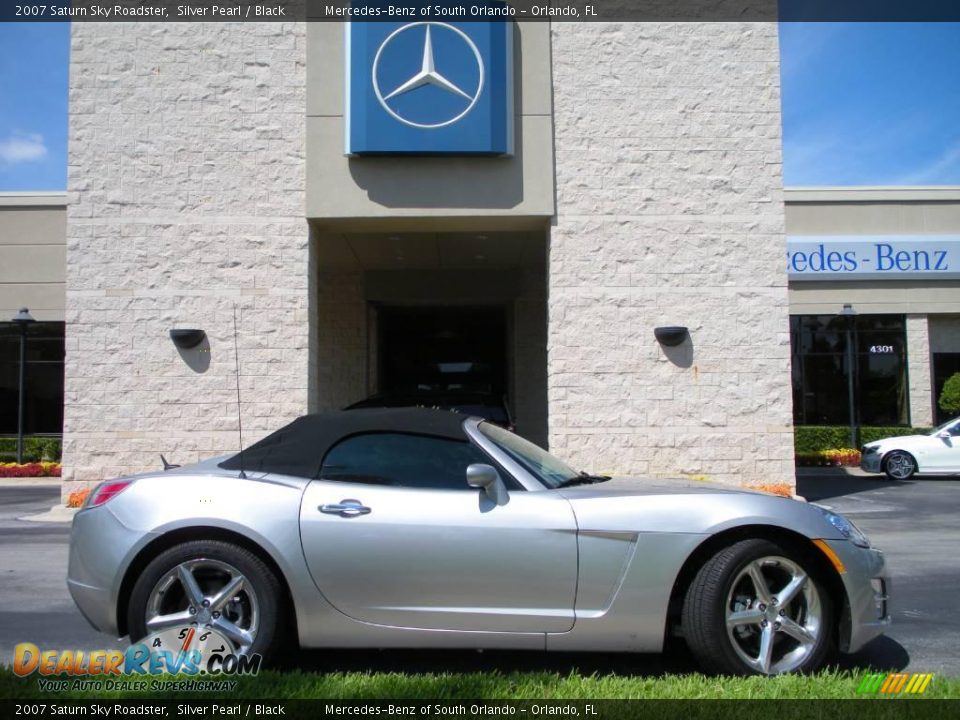 2007 Saturn Sky Roadster Silver Pearl / Black Photo #5