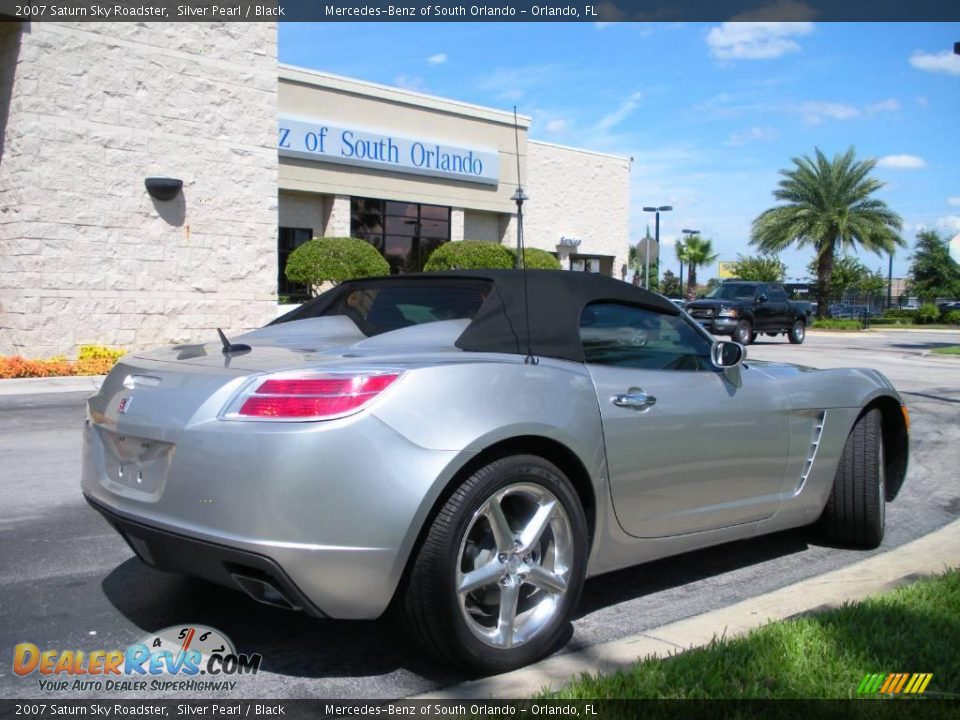 2007 Saturn Sky Roadster Silver Pearl / Black Photo #6
