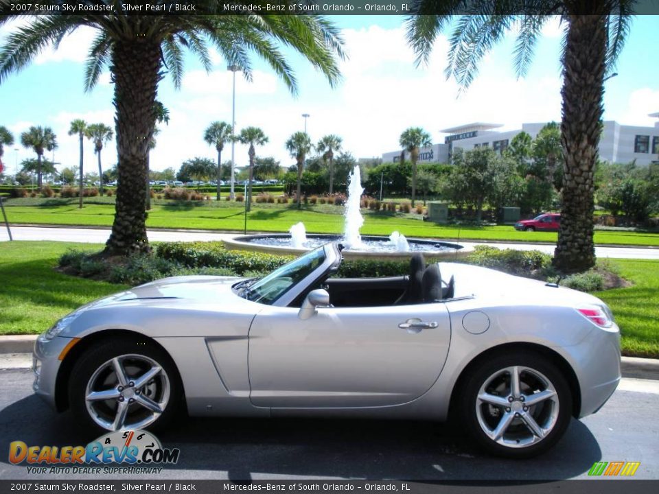 2007 Saturn Sky Roadster Silver Pearl / Black Photo #13