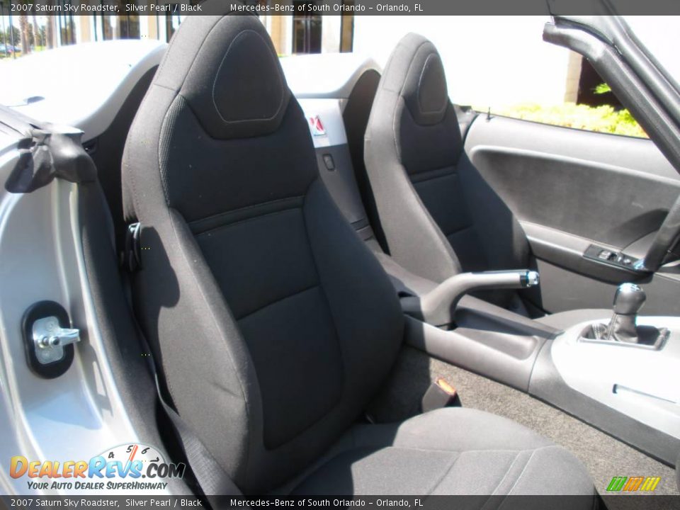 2007 Saturn Sky Roadster Silver Pearl / Black Photo #19