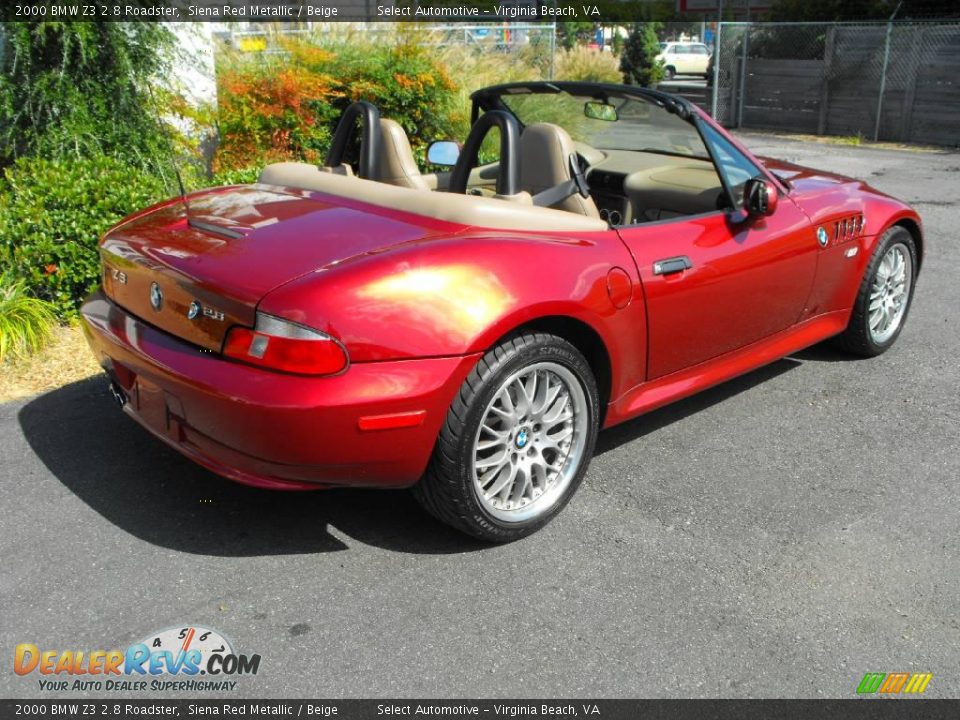 Siena Red Metallic 2000 BMW Z3 2.8 Roadster Photo #6