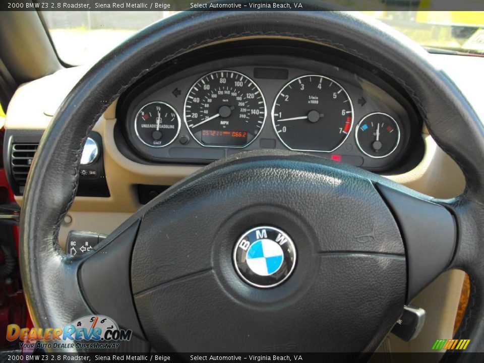 2000 BMW Z3 2.8 Roadster Steering Wheel Photo #16