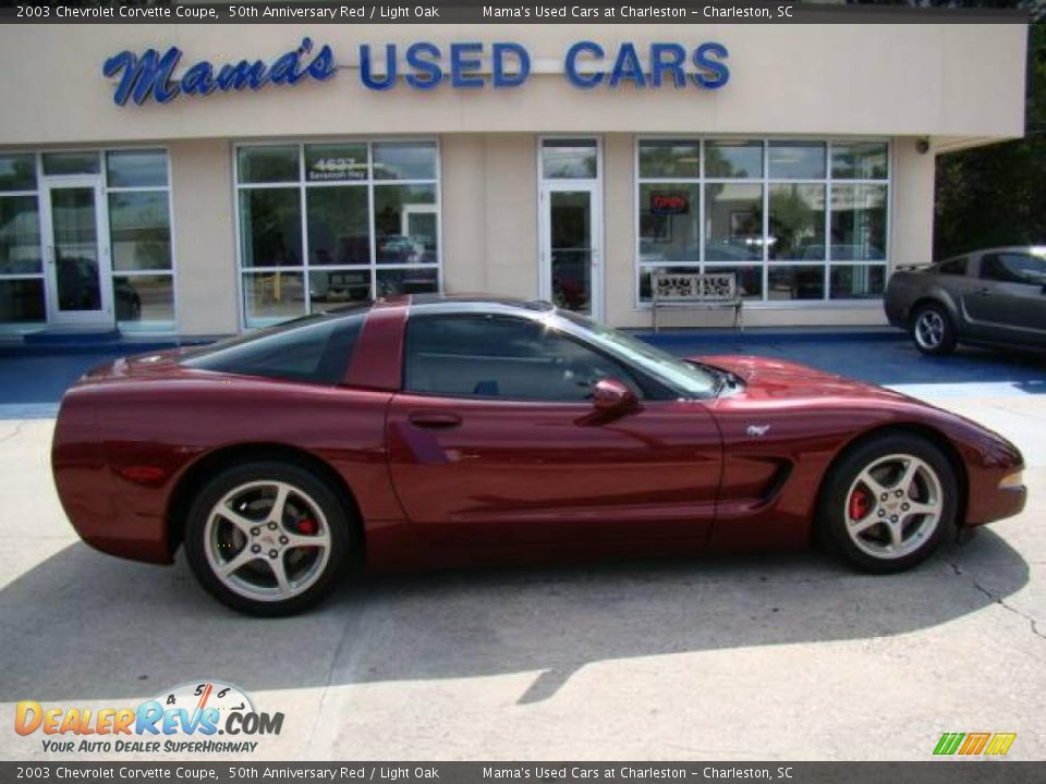 2003 Chevrolet Corvette Coupe 50th Anniversary Red / Light Oak Photo #1