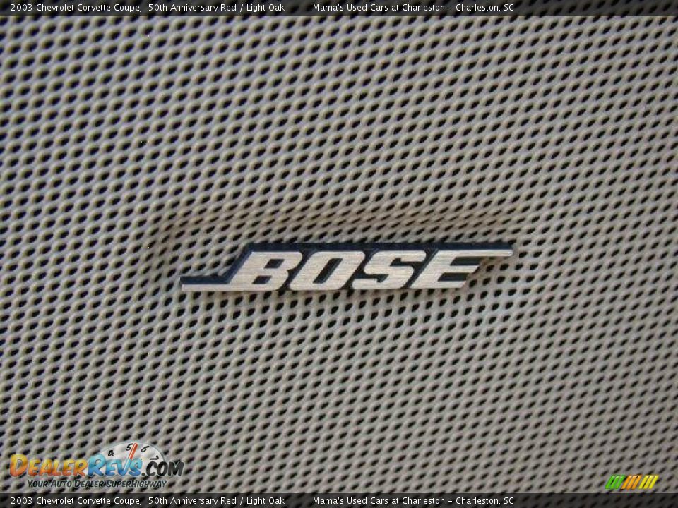 2003 Chevrolet Corvette Coupe 50th Anniversary Red / Light Oak Photo #24
