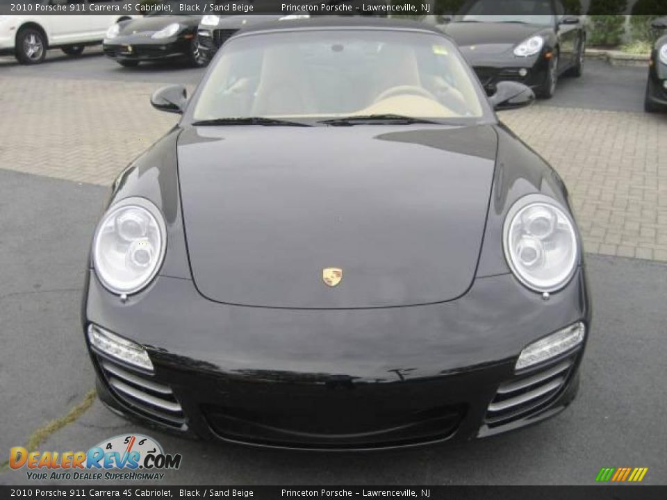 2010 Porsche 911 Carrera 4S Cabriolet Black / Sand Beige Photo #1