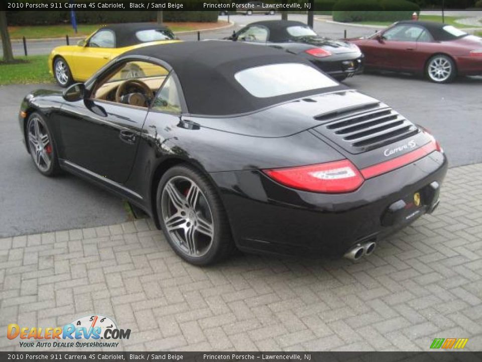2010 Porsche 911 Carrera 4S Cabriolet Black / Sand Beige Photo #6