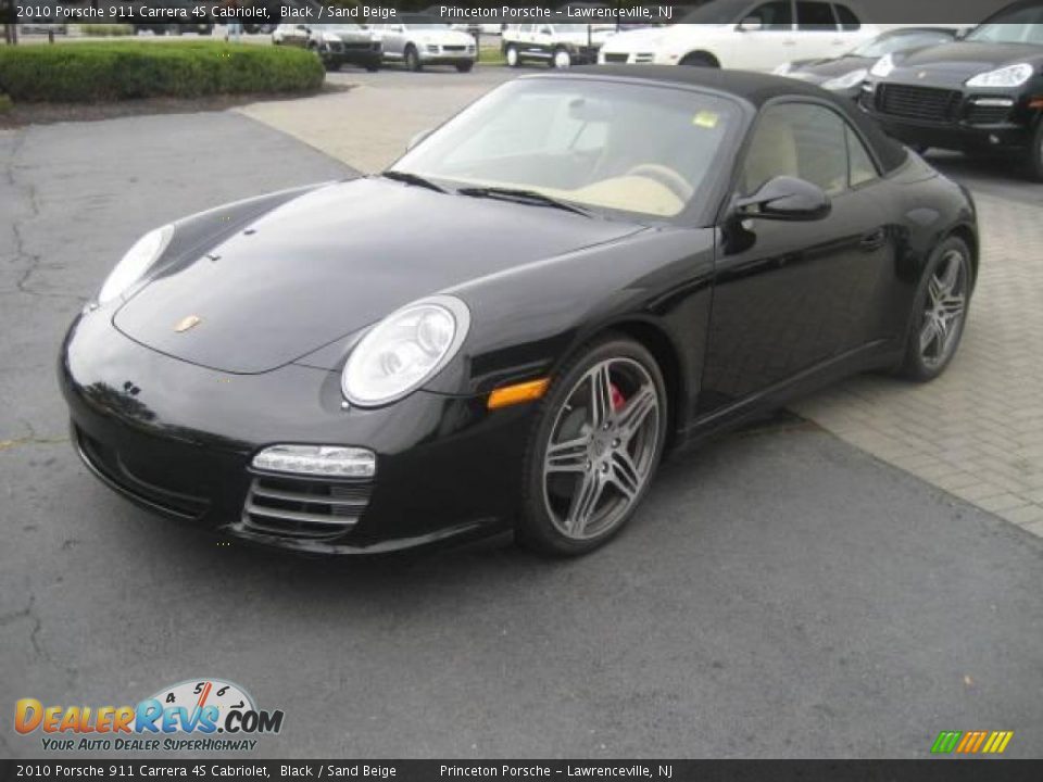 2010 Porsche 911 Carrera 4S Cabriolet Black / Sand Beige Photo #8