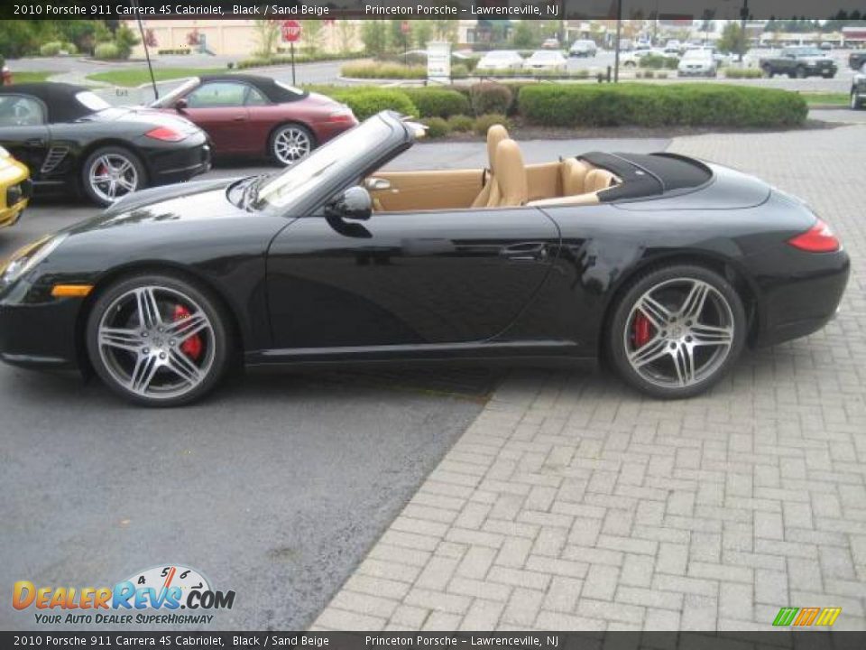 2010 Porsche 911 Carrera 4S Cabriolet Black / Sand Beige Photo #16