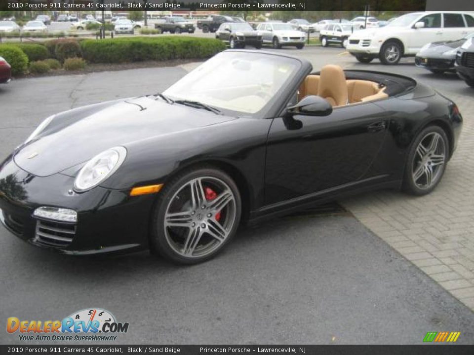 2010 Porsche 911 Carrera 4S Cabriolet Black / Sand Beige Photo #17