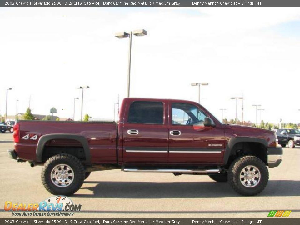 2003 Chevrolet Silverado 2500HD LS Crew Cab 4x4 Dark Carmine Red Metallic / Medium Gray Photo #5