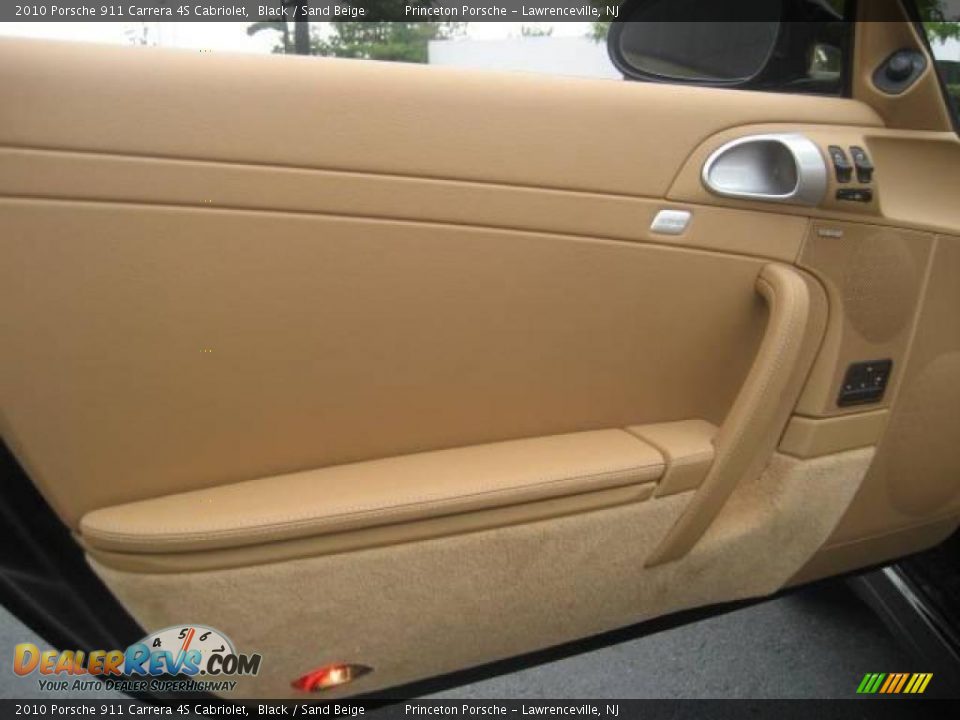 2010 Porsche 911 Carrera 4S Cabriolet Black / Sand Beige Photo #18
