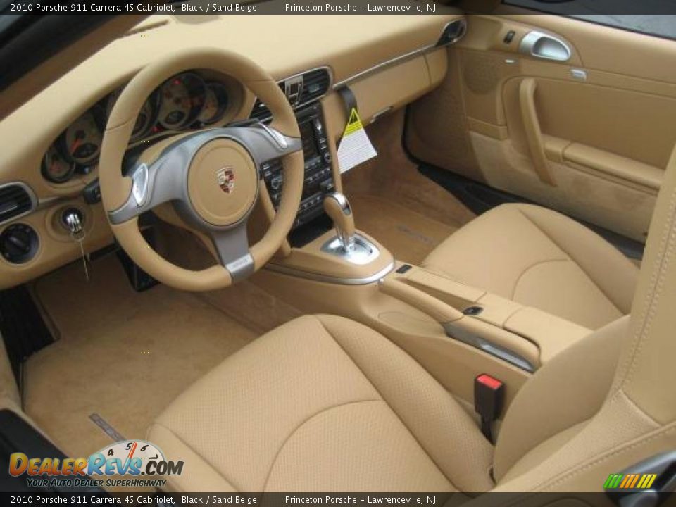 2010 Porsche 911 Carrera 4S Cabriolet Black / Sand Beige Photo #19