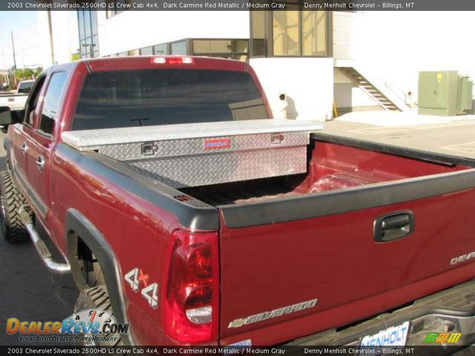 2003 Chevrolet Silverado 2500HD LS Crew Cab 4x4 Dark Carmine Red Metallic / Medium Gray Photo #8