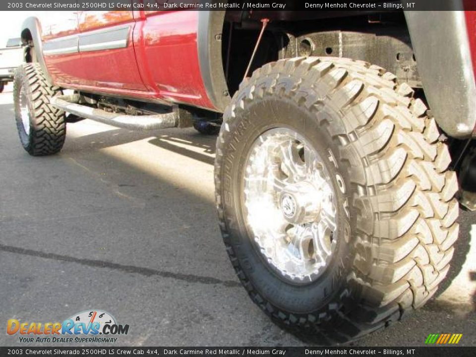 2003 Chevrolet Silverado 2500HD LS Crew Cab 4x4 Dark Carmine Red Metallic / Medium Gray Photo #9
