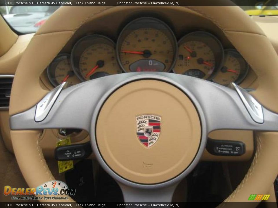 2010 Porsche 911 Carrera 4S Cabriolet Black / Sand Beige Photo #22