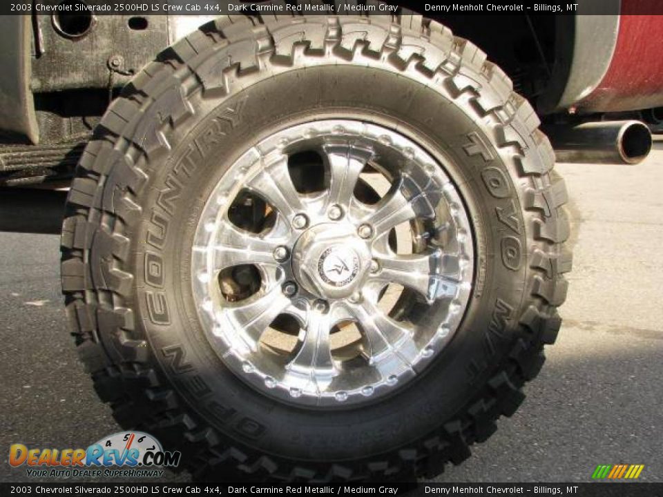 2003 Chevrolet Silverado 2500HD LS Crew Cab 4x4 Dark Carmine Red Metallic / Medium Gray Photo #10