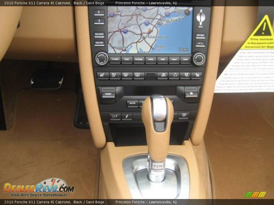 2010 Porsche 911 Carrera 4S Cabriolet Black / Sand Beige Photo #26
