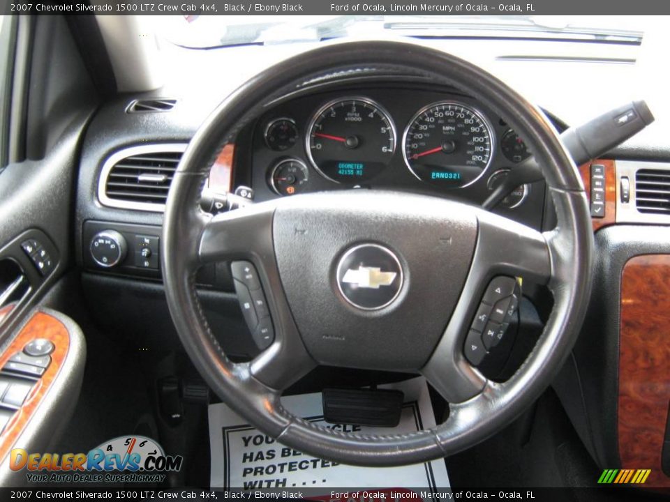 2007 Chevrolet Silverado 1500 LTZ Crew Cab 4x4 Black / Ebony Black Photo #23