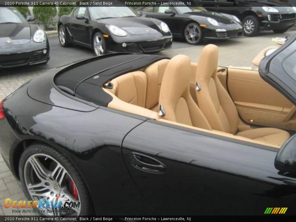 2010 Porsche 911 Carrera 4S Cabriolet Black / Sand Beige Photo #28