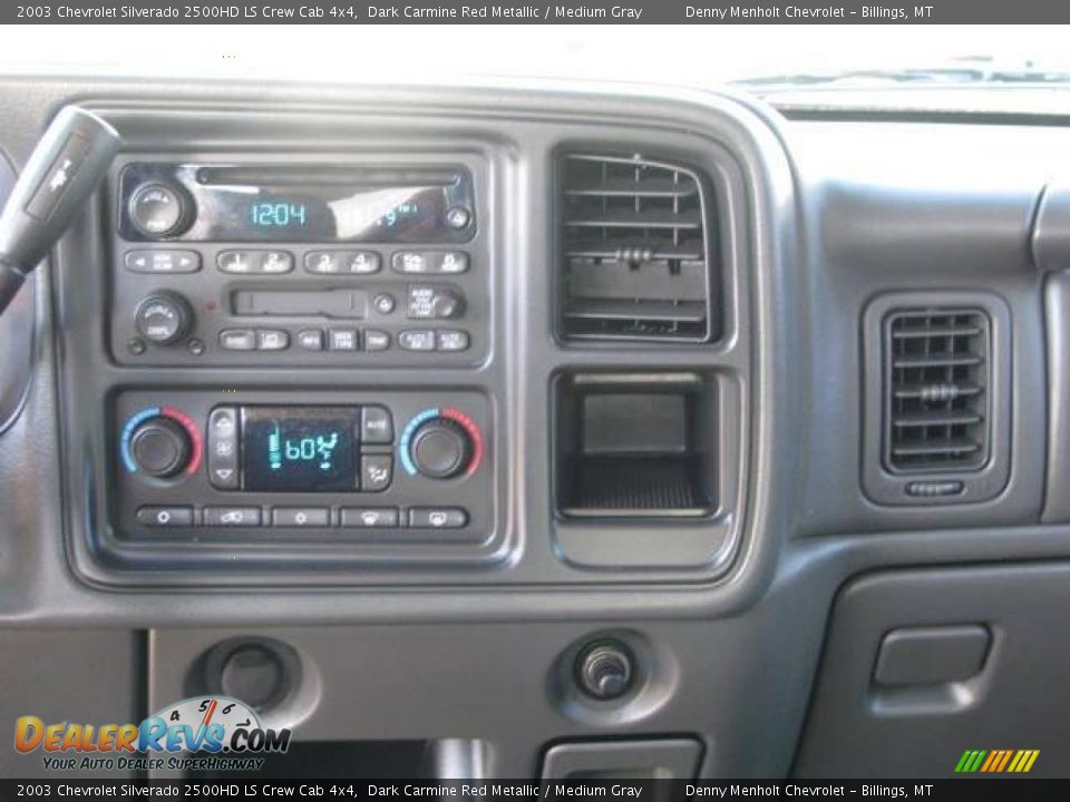 2003 Chevrolet Silverado 2500HD LS Crew Cab 4x4 Dark Carmine Red Metallic / Medium Gray Photo #15