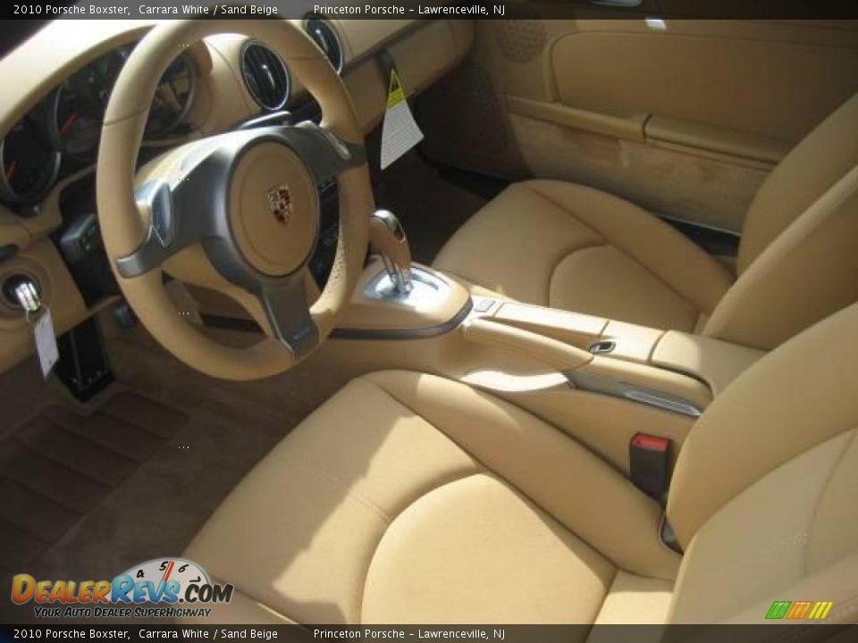 2010 Porsche Boxster Carrara White / Sand Beige Photo #14