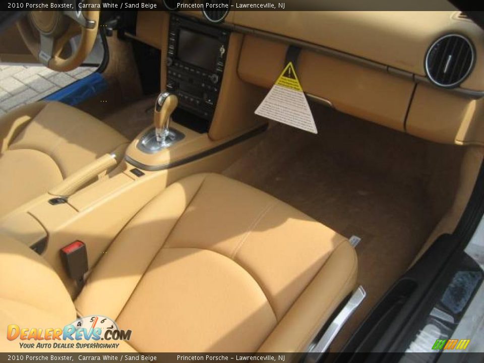 2010 Porsche Boxster Carrara White / Sand Beige Photo #16