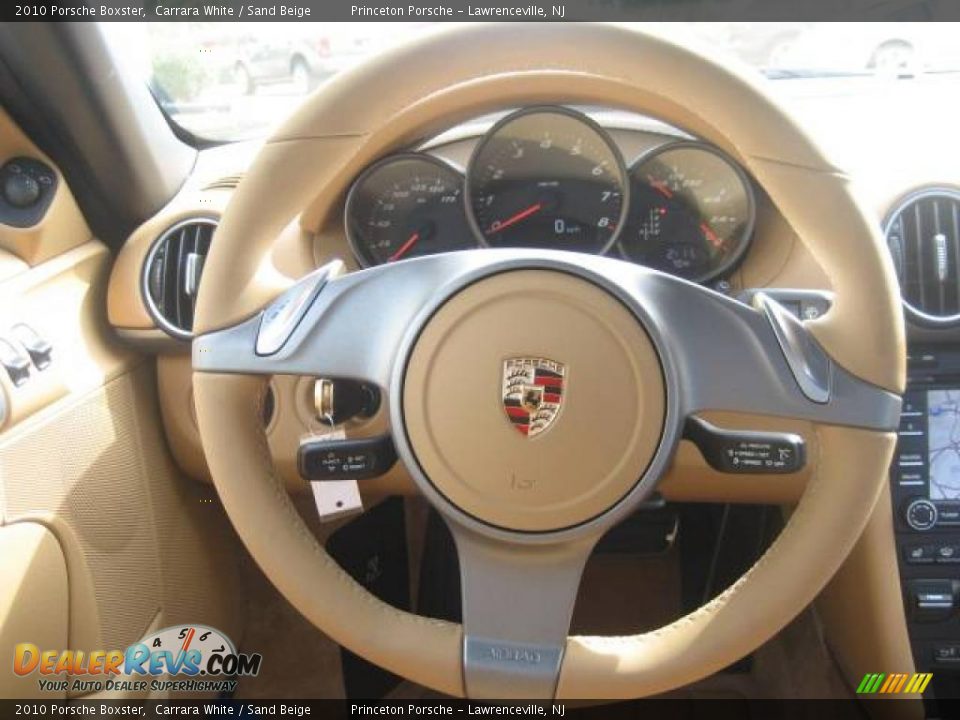 2010 Porsche Boxster Carrara White / Sand Beige Photo #24
