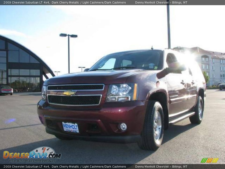 2009 Chevrolet Suburban LT 4x4 Dark Cherry Metallic / Light Cashmere/Dark Cashmere Photo #2