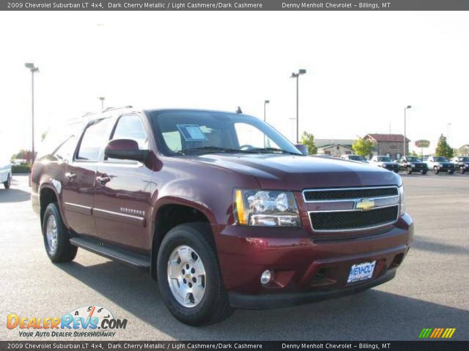 2009 Chevrolet Suburban LT 4x4 Dark Cherry Metallic / Light Cashmere/Dark Cashmere Photo #3