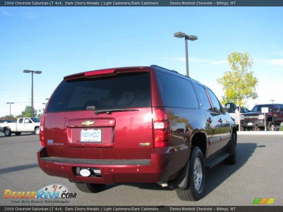 2009 Chevrolet Suburban LT 4x4 Dark Cherry Metallic / Light Cashmere/Dark Cashmere Photo #5