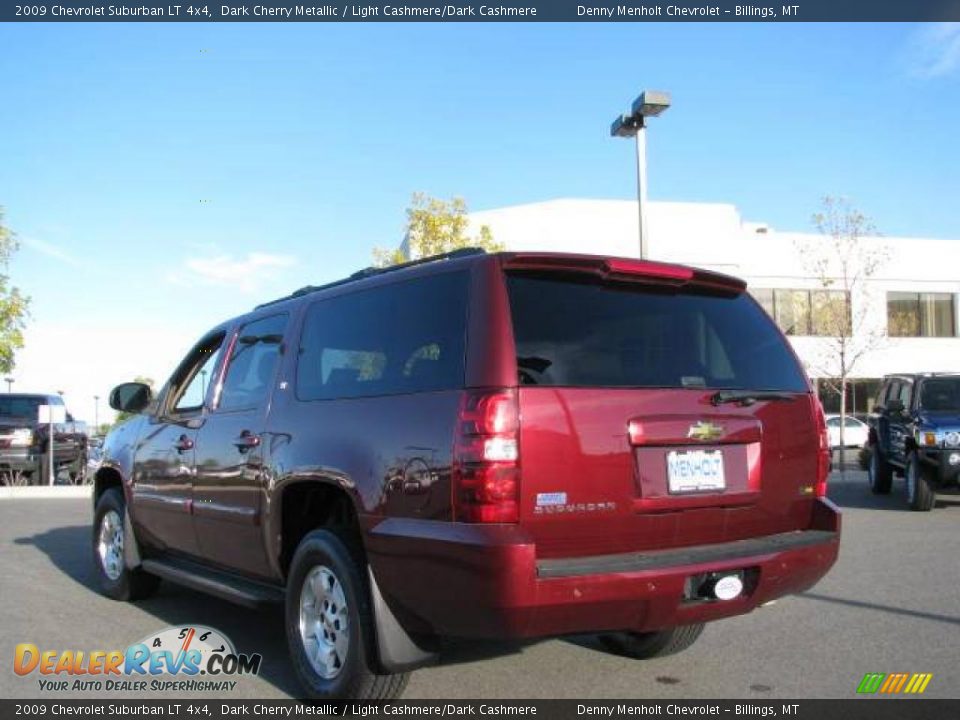2009 Chevrolet Suburban LT 4x4 Dark Cherry Metallic / Light Cashmere/Dark Cashmere Photo #6