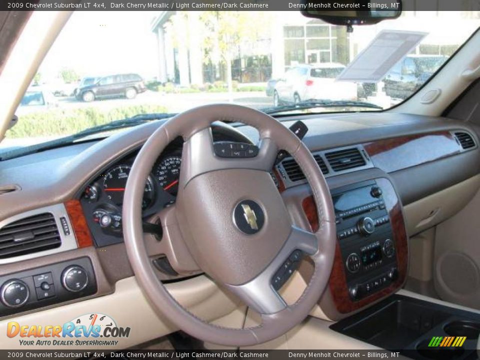 2009 Chevrolet Suburban LT 4x4 Dark Cherry Metallic / Light Cashmere/Dark Cashmere Photo #11