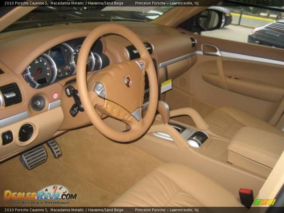2010 Porsche Cayenne S Macadamia Metallic / Havanna/Sand Beige Photo #10