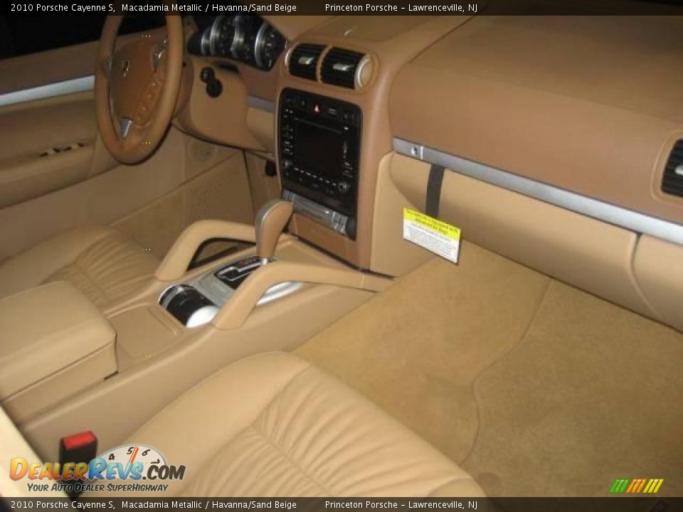 2010 Porsche Cayenne S Macadamia Metallic / Havanna/Sand Beige Photo #12