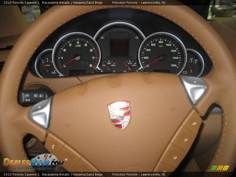 2010 Porsche Cayenne S Macadamia Metallic / Havanna/Sand Beige Photo #25